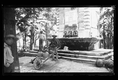 The fountain of Santa Clara, Queretaro, Mexico, Mexico, Queretaro, 1880