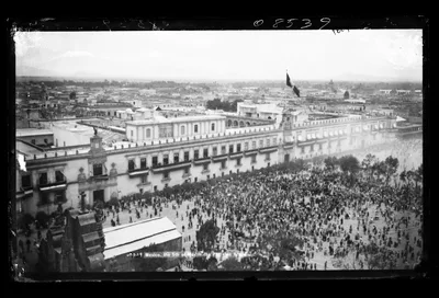 Mexico, the 5th of May in the Plaza de Armas, Mexico City, Mexico, 1880