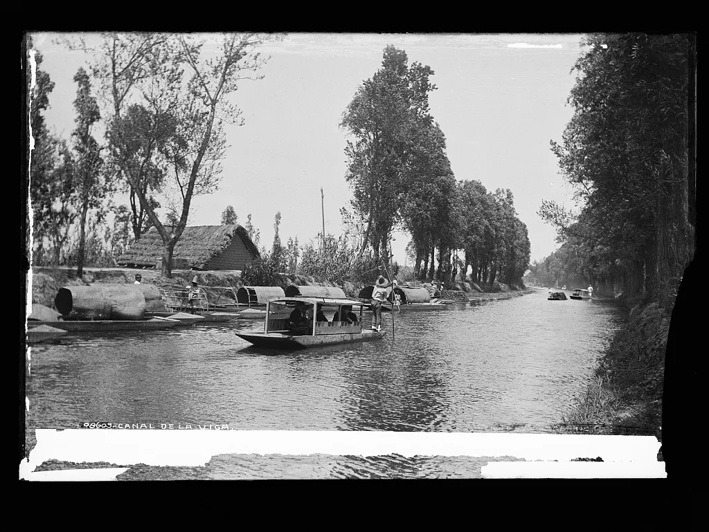 Canal de la Viga, Mexico, Viga Canal, 1880