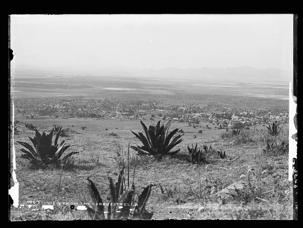 View from the Cerro Estrella, Mexico, 1880