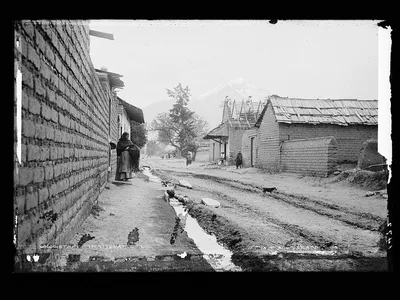 Street in Amecameca, Mexico, Amecameca De Juarez, 1880