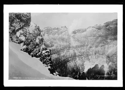 View in crater, Popocatapetl [sic], Popocatepetl, Mexico, 1880