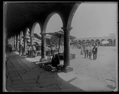 Market in Aguascalientes, Mexico, Aguascalientes (State), 1880
