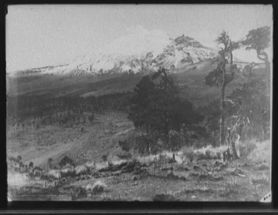 Popocatepetl from Tlamacas, Mexico, Popocatepetl, Mexico, Tlamacas, 1880