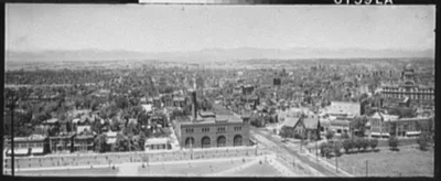 [Denver, Colorado, with Snowy Range], 1897