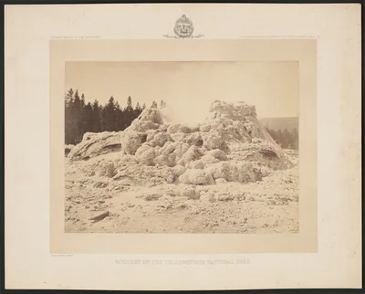 Crater of the Castle Geyser, Yellowstone National Park, Wyoming, 1878