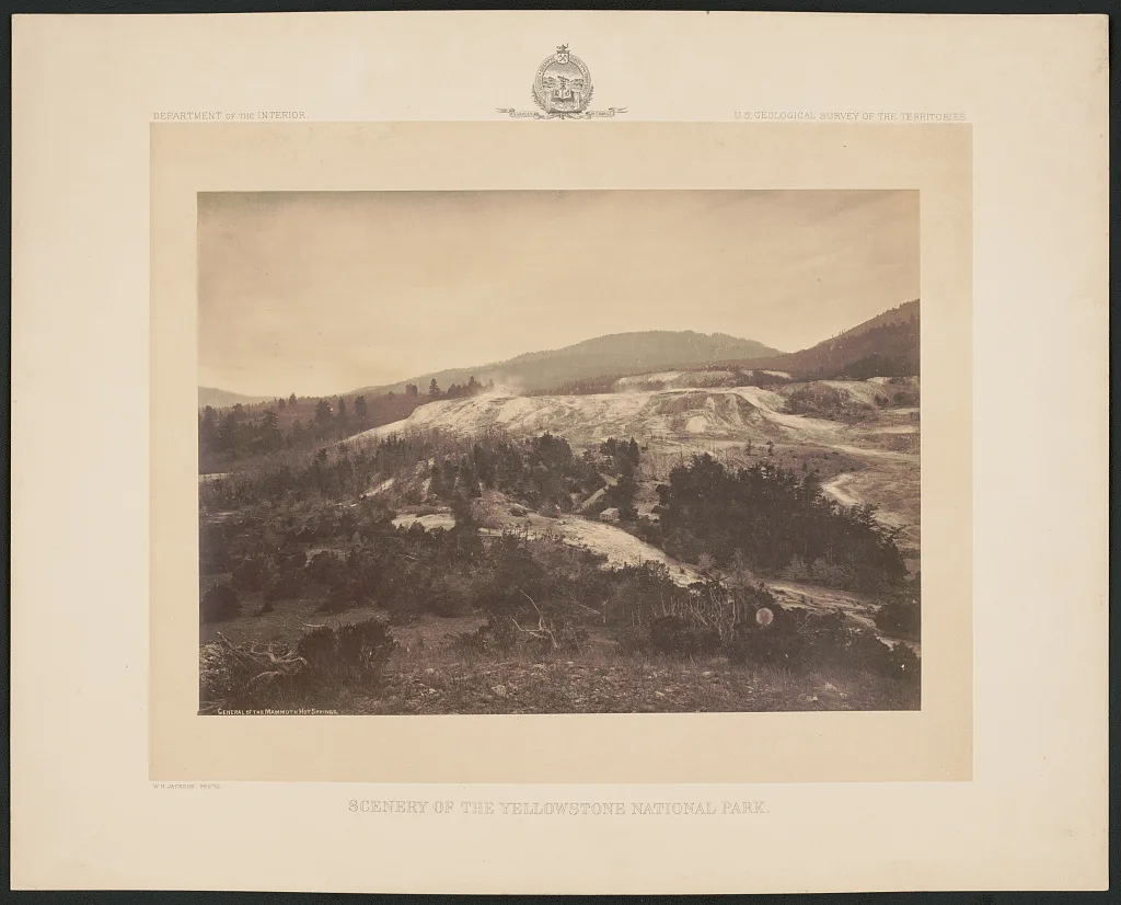 General of the Mammoth Hot Springs, Yellowstone National Park, Wyoming, Mammoth Hot Springs, 1872