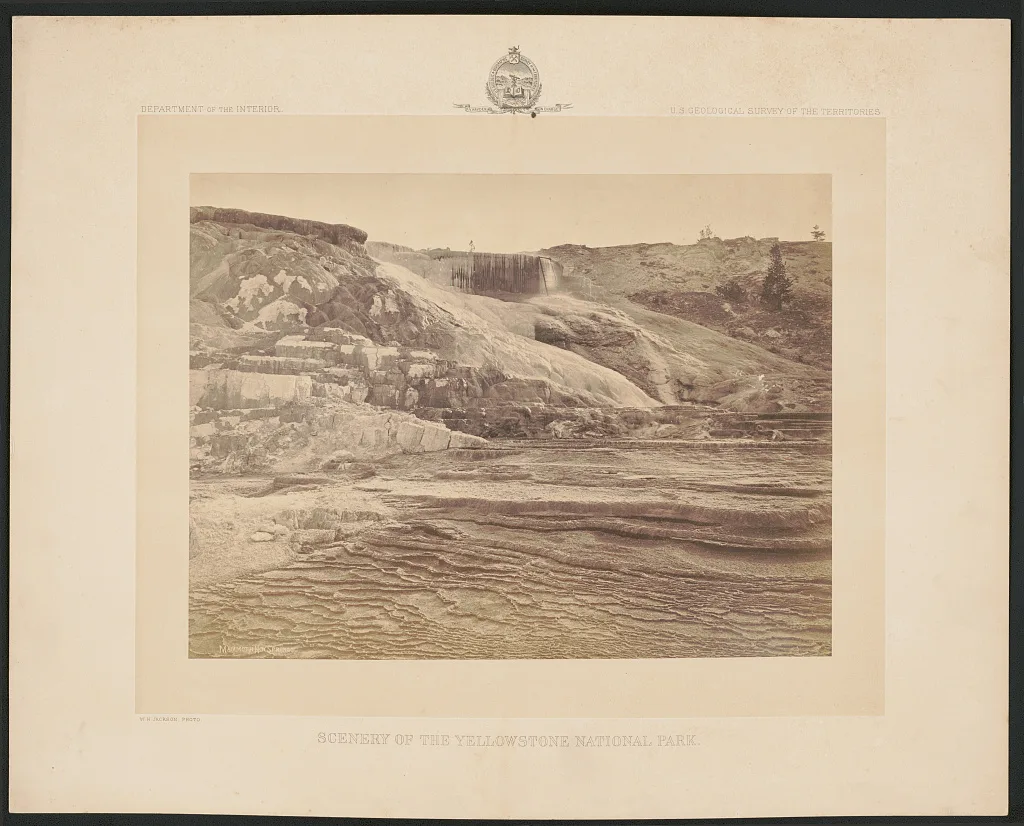 Mammoth Hot Springs, Yellowstone National Park, Jupiter Terrace, Wyoming, 1878