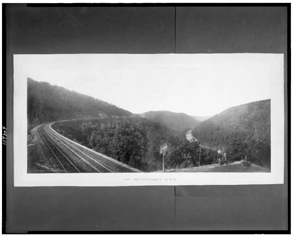 On picturesque B.&O. Buckhorn Wall, 2500 feet above sea level, 1892