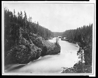 [Yellowstone River above the falls], 1871